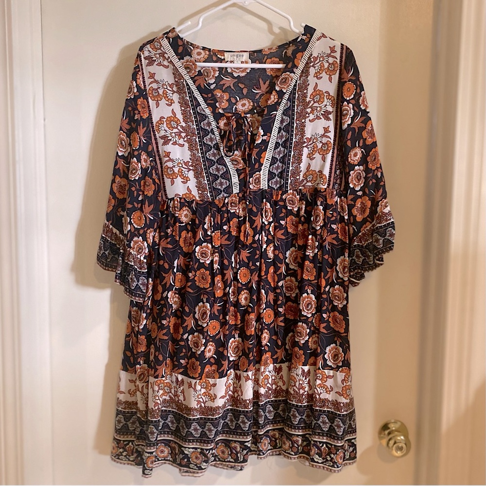 Umgee boho dress/tunic. Fun and flirty!Looks great with boots or sandals. 🌹